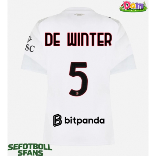 AC Milan Koni De Winter #5 Bortatröja Kvinnor 2026-27 Kortärmad